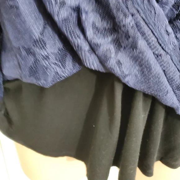 Torrid Lace Off Shoulder Top Womens 4x Purple 3/4 Sleeve Classy ~ Pre-Owned - Picture 6 of 13